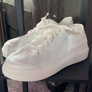 White Chic Platform Sneakers